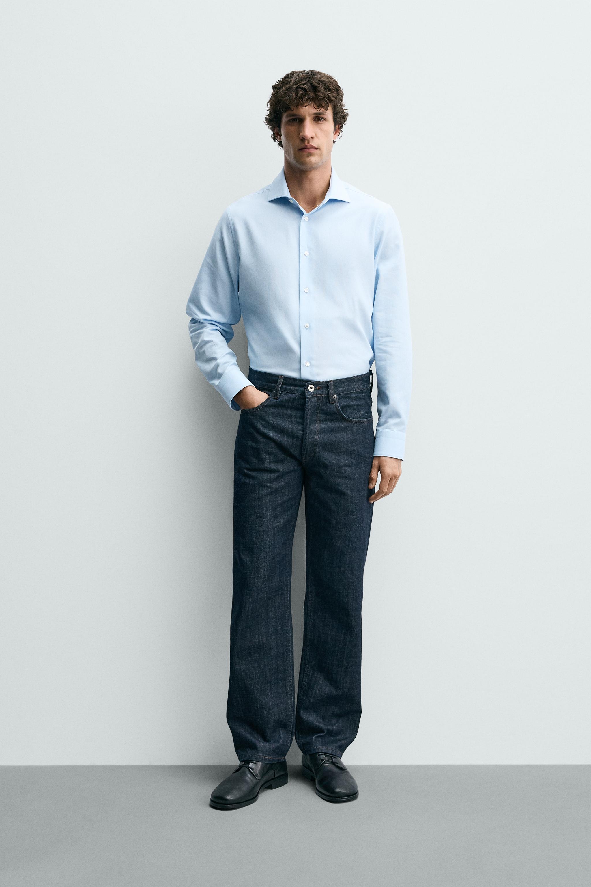 REGULAR FIT TEXTURED SHIRT